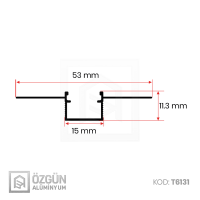 1.5cm Trimless Led Profili