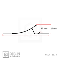 100x20mm İndirekt Sıva Altı Led Profili