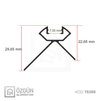 10cm Fayans Dış Köşe Led Profili