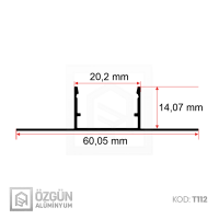 14x22cm Ters Trimless Led Profili