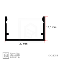 22x13 Kanal Led Profili