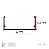 32x13mm Kanal Led Profili