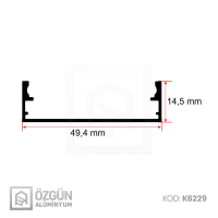 50x14mm Kanal Led Profili