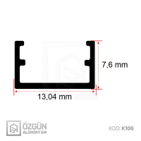 7x13 mm Kanal Led Profili