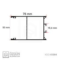 80x50mm Linear Kasa Led Profil