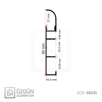Alüminyum Altı Oval Ledli Süpürgelik Profili