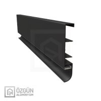 Alüminyum Altı Oval Ledli Süpürgelik Profili