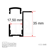 Alüminyum Led Gizli Köşe Profili