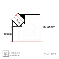 Trimless Dış Köşe Profili