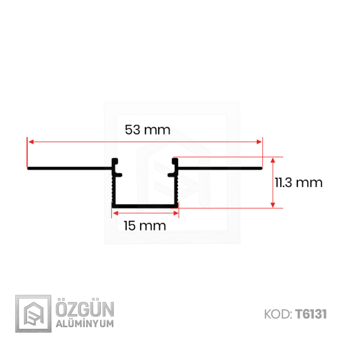 1.5cm Trimless Led Profili