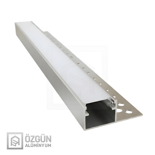 10x15 Ters Tek Kanatlı Trimless Led Profili