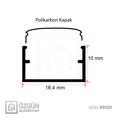 10x18 Kanal Led Profili