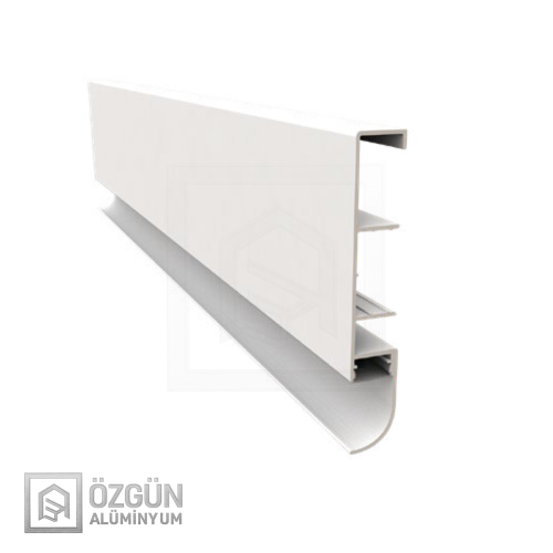 Alüminyum Altı Oval Ledli Süpürgelik Profili