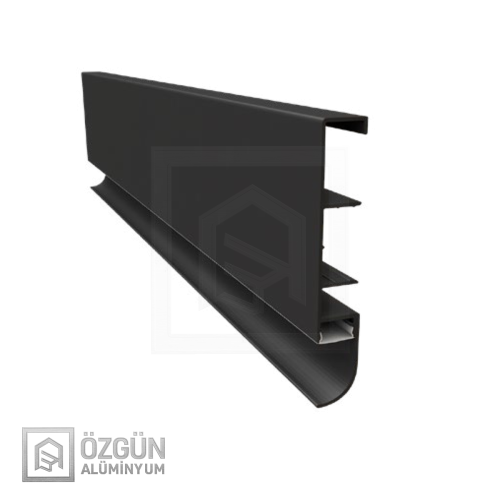 Alüminyum Altı Oval Ledli Süpürgelik Profili