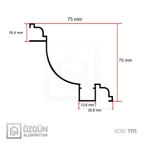 Alüminyum Kartonpiyer Led Profili