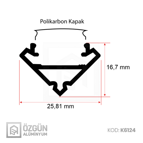 Alüminyum Köşe Led Profili